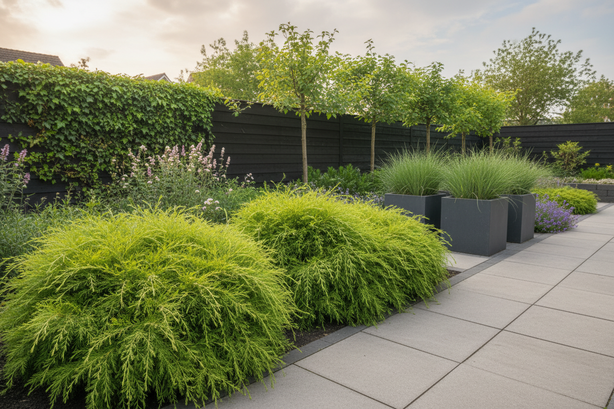 Cypres (Chamaecyparis p. ‘Filifera Nana’) - Coniferen