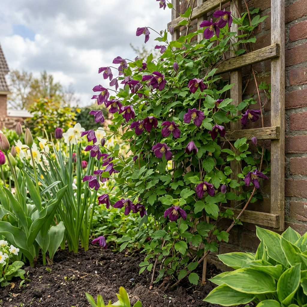 Klimplant Clematis cirrhosa Landsdowne Gem (Bosrank) - Klimplanten