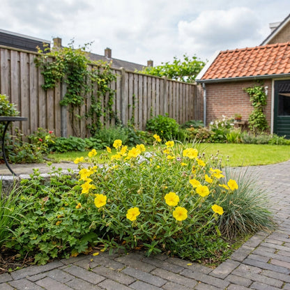 Zonneroosje (Helianthemum 'Golden Queen'.) - Tuinplanten