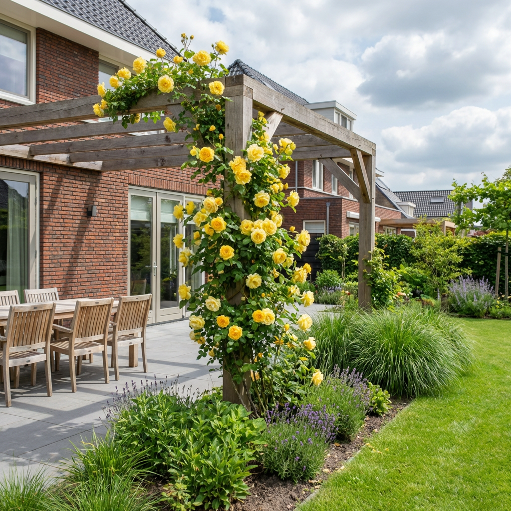 Klimplant Rosa Golden Climber (Klimroos) - Klimplanten