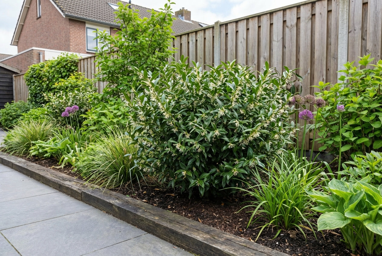 Vleesbes (Sarcococca confusa) - Groenblijvende struiken