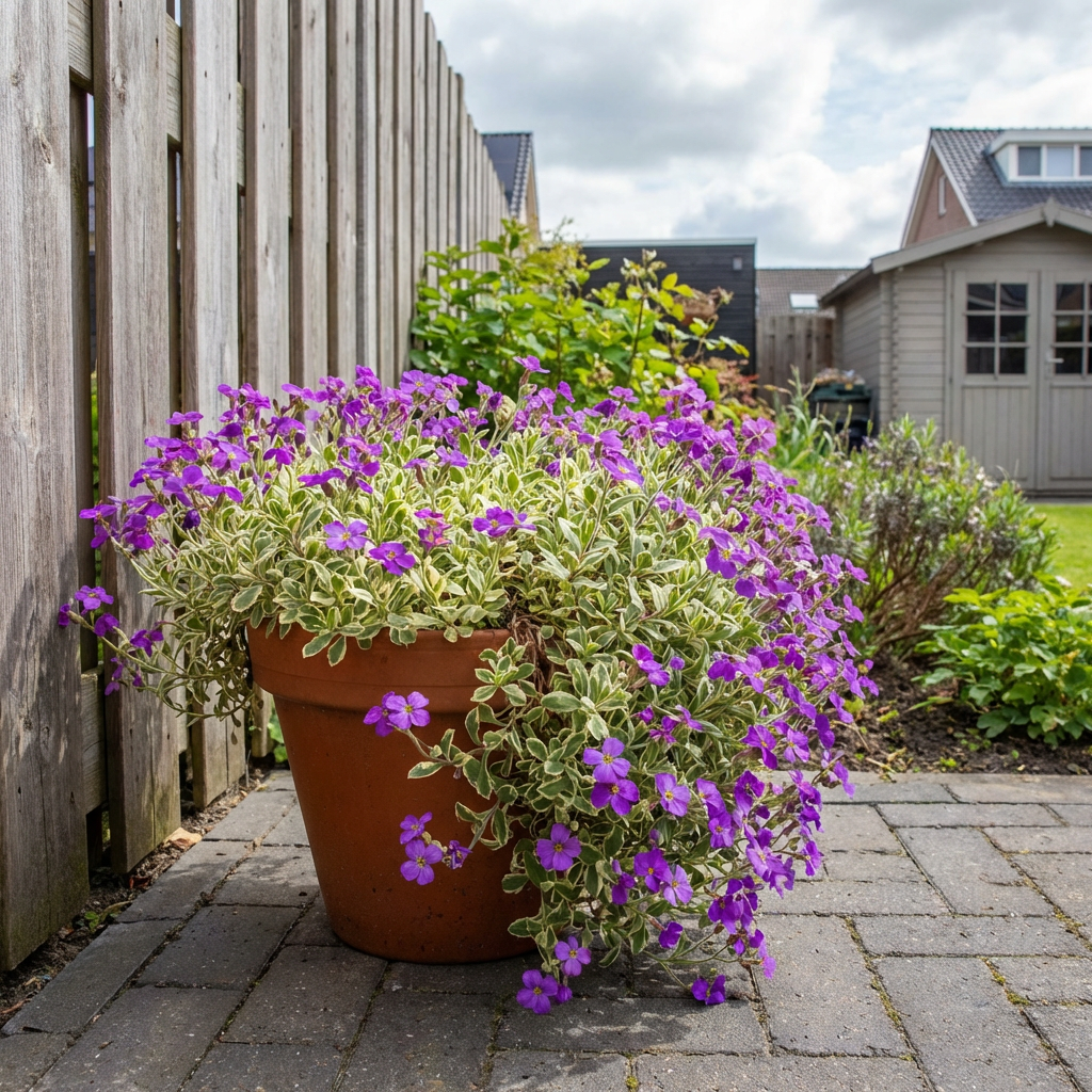 Randjesbloem (Aubrieta 'Argenteovariegata') - Tuinplanten
