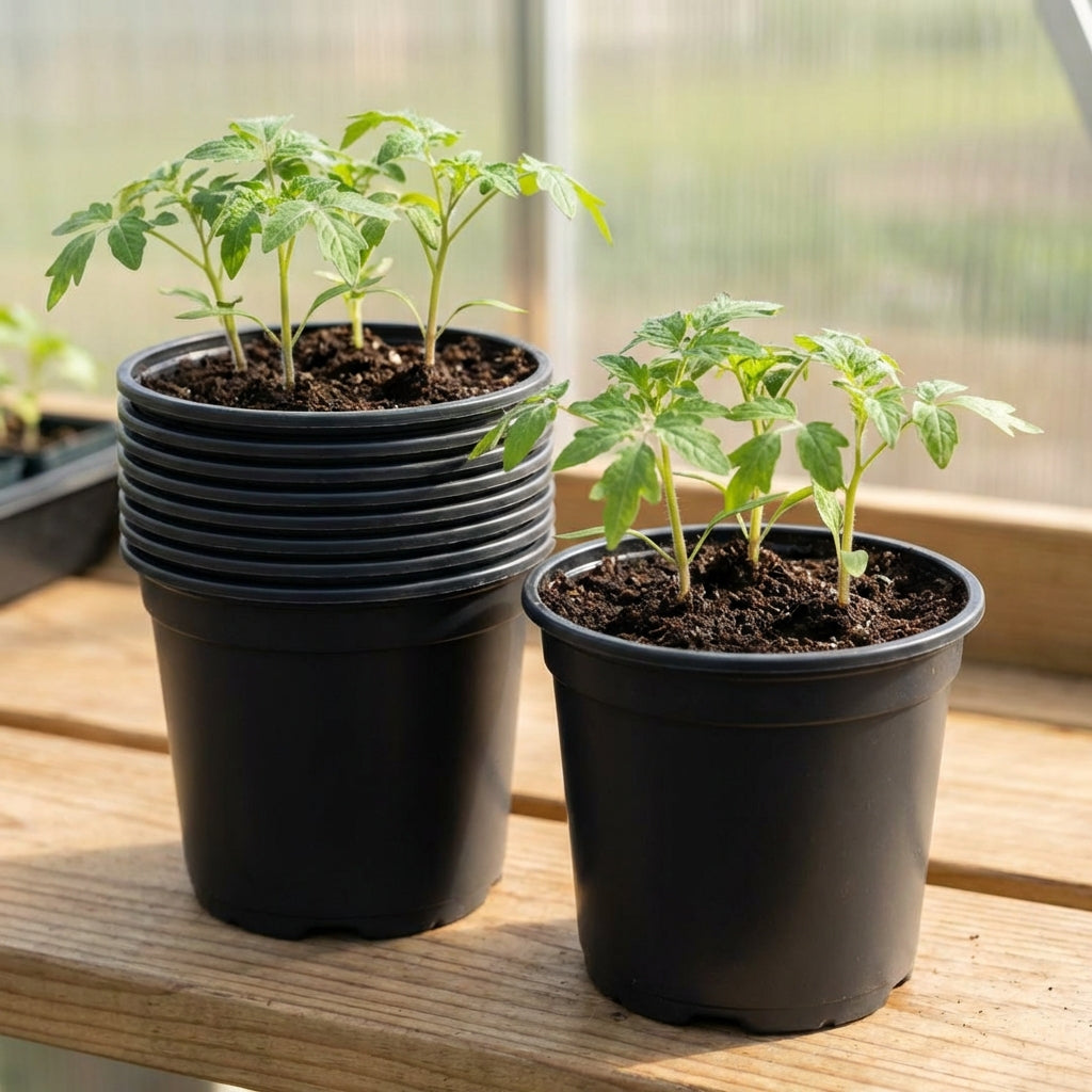 Kweekpot zwart – Ø17cm, hoogte 13cm, 2 liter - Kweekbenodigdheden