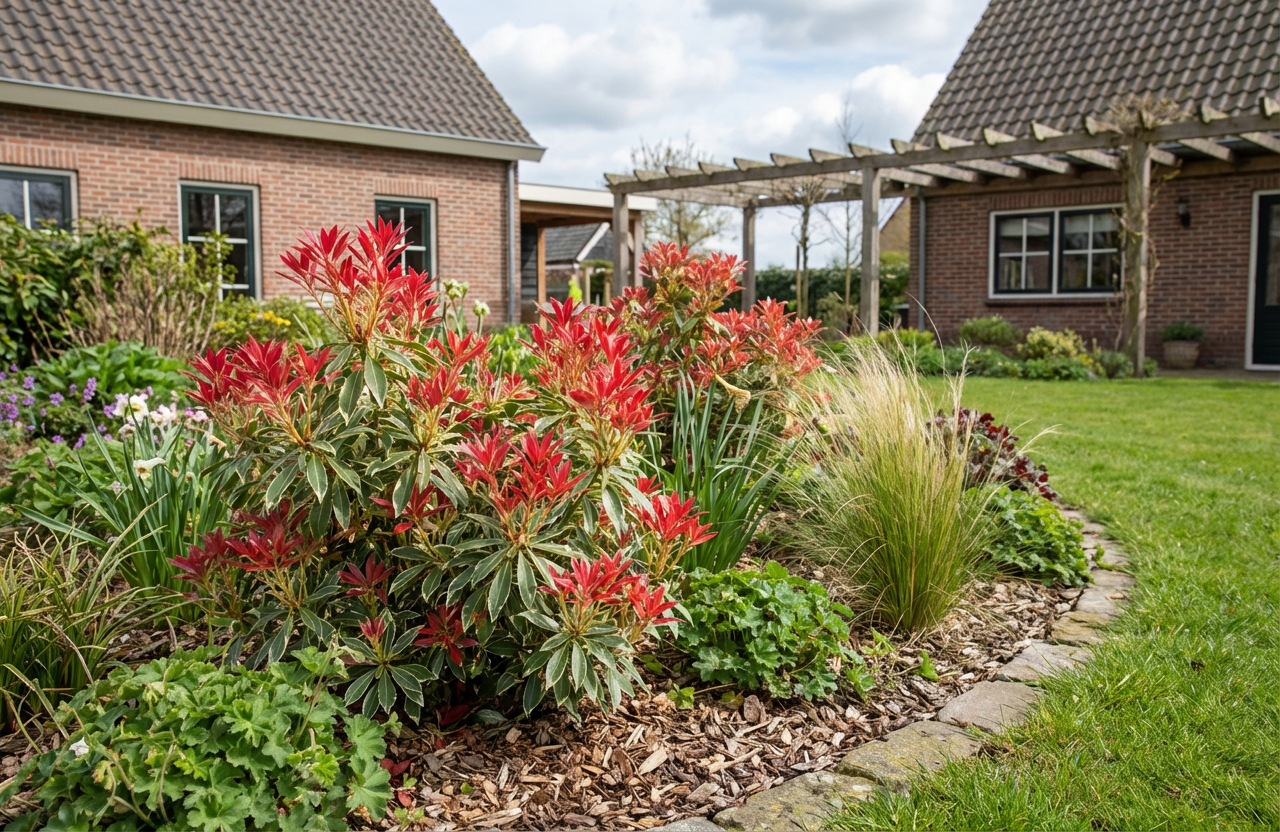 Rotsheide (Pieris ‘Flaming Silver’) - Heesters
