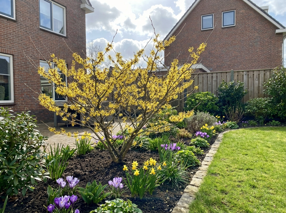 Toverhazelaar (Hamamelis intermedia 'Arnold Promise') - Heesters