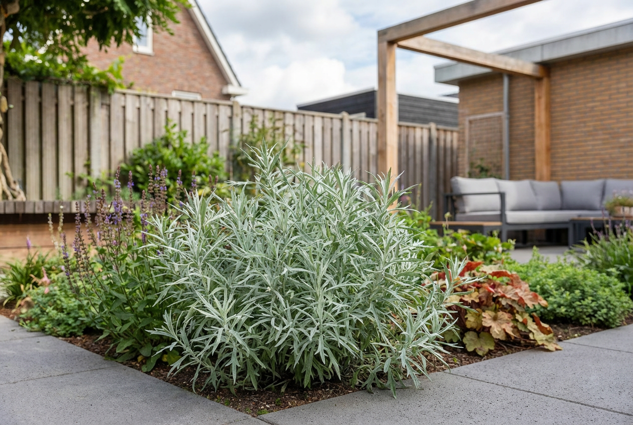 Alsem (Artemisia ludoviciana 'Silver Queen') - Tuinplanten