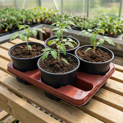 Kweektray met 4 potjes - 15 cm - Kweekbenodigdheden