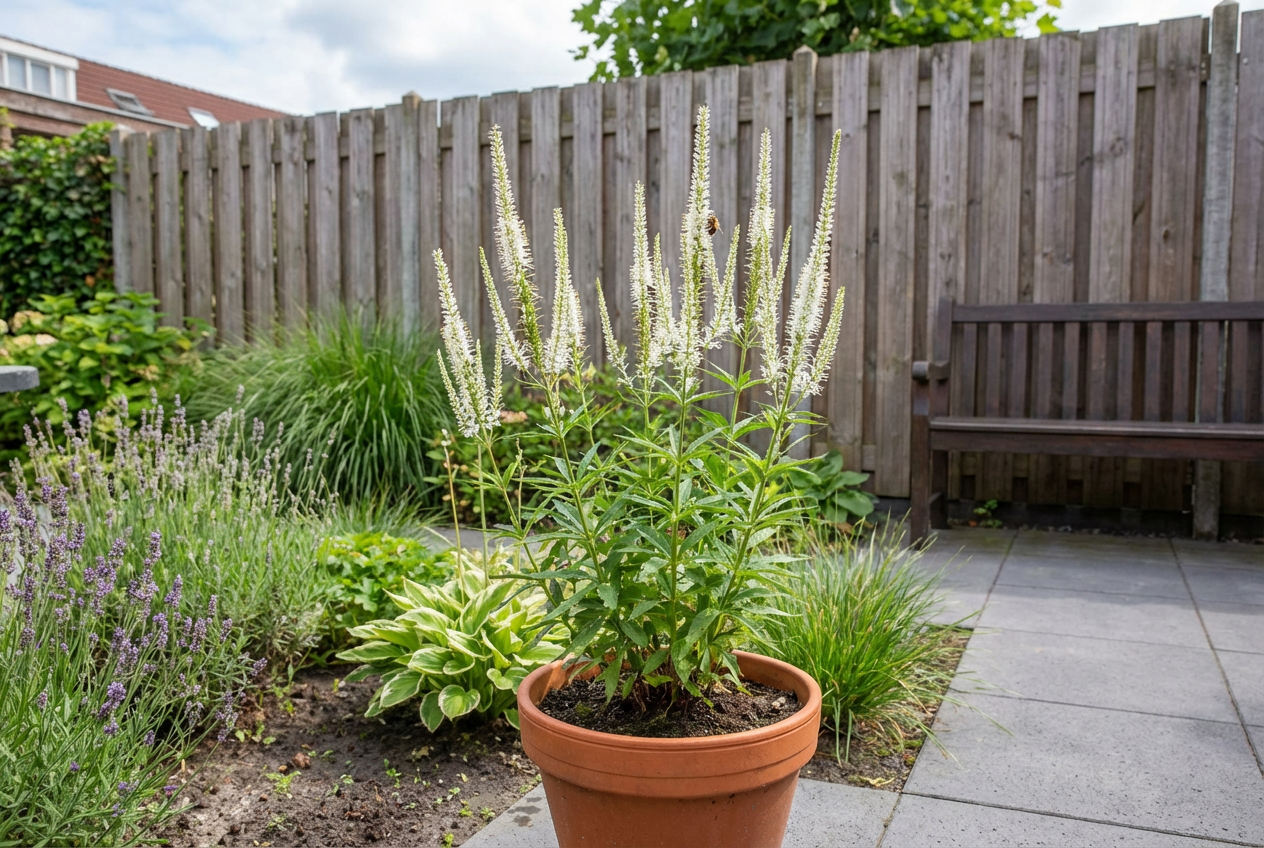 Ereprijs (Veronicastrum virg. 'Album') - Tuinplanten