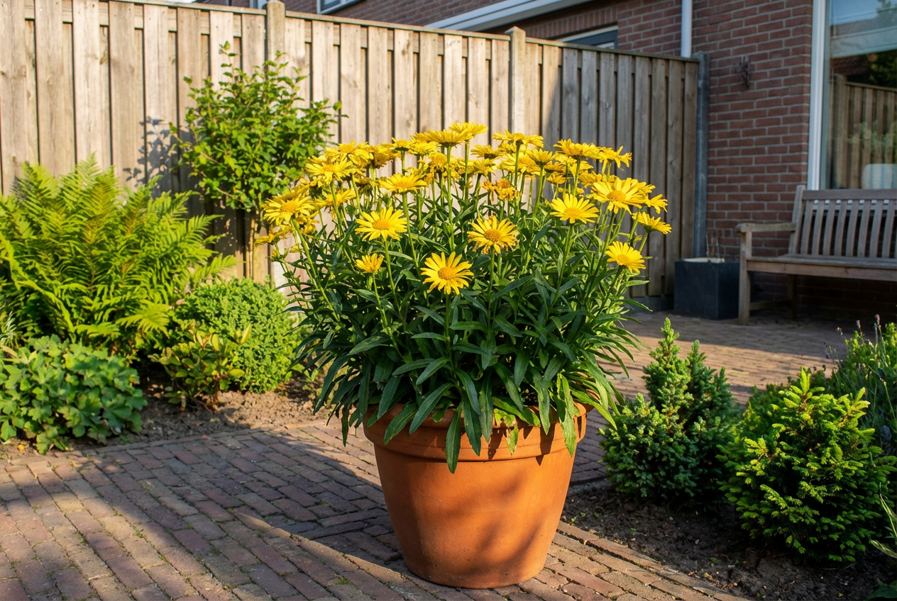 Koeieoog (Buphthalmum salicifolium) - Tuinplanten