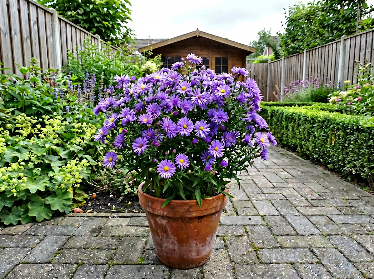 Herfstaster (Aster amellus ‘Rudolf Goethe’) - Tuinplanten