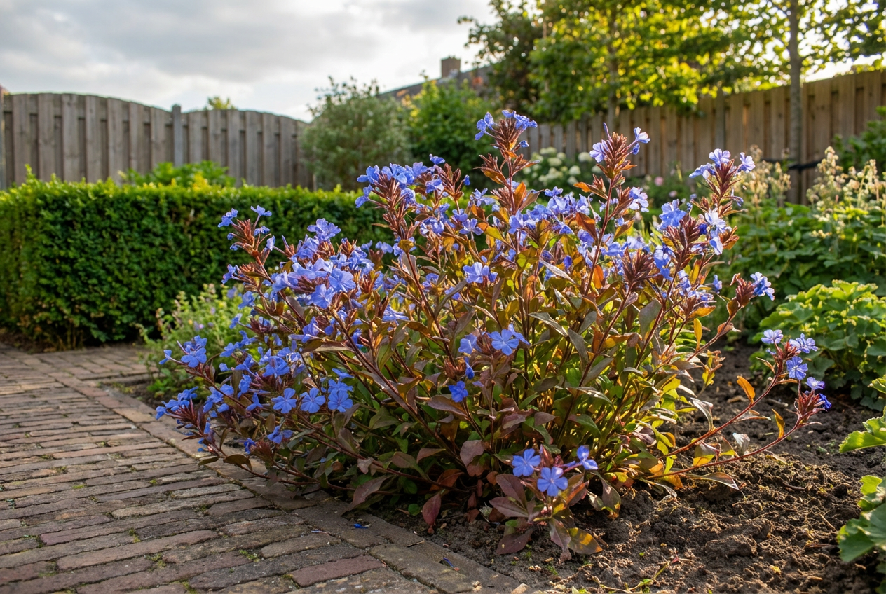 Loodkruid (Cerastostigma plumbaginoides) - Tuinplanten