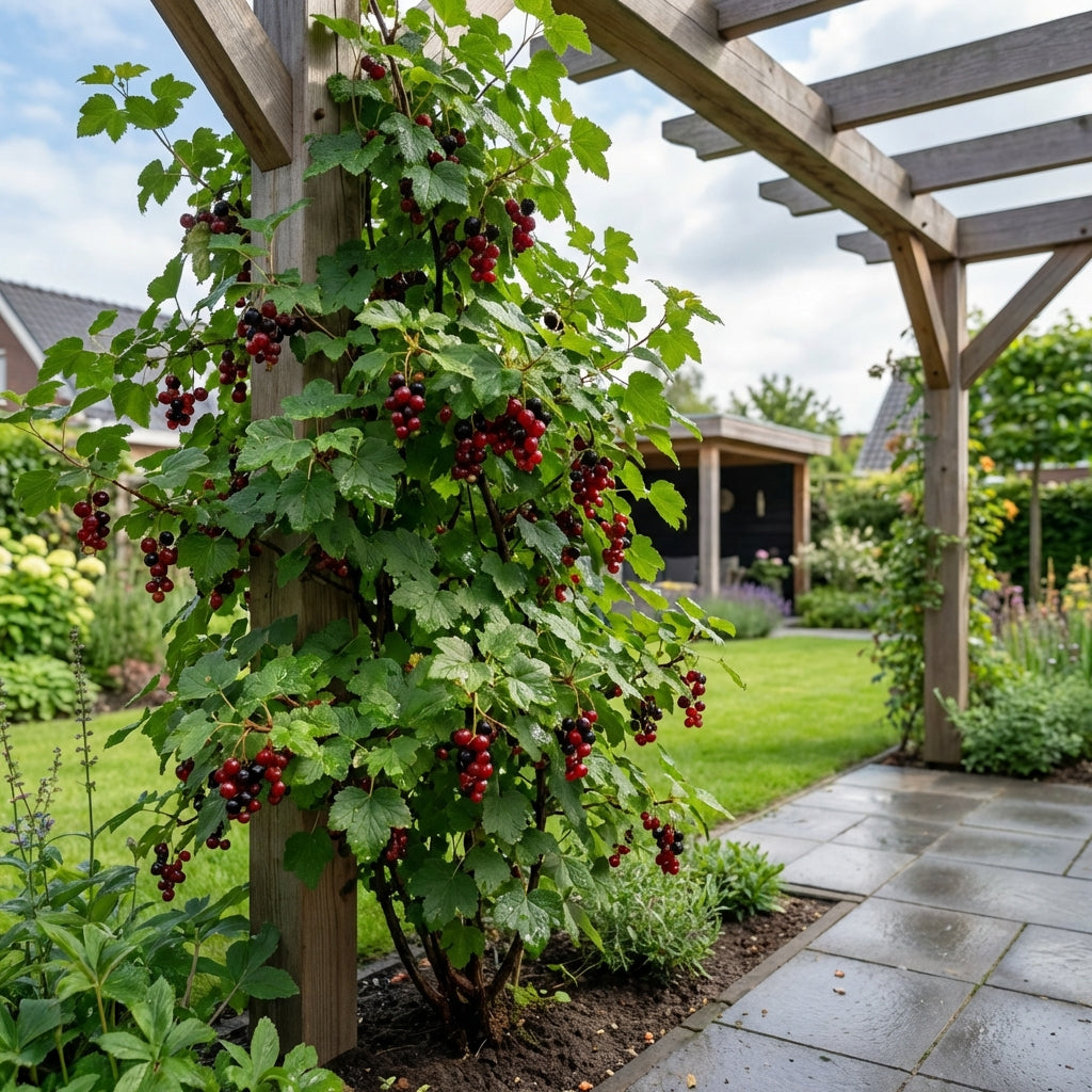 Klimplant Ribes nidigrolaria Josta (zwarte bes) - Klimplanten