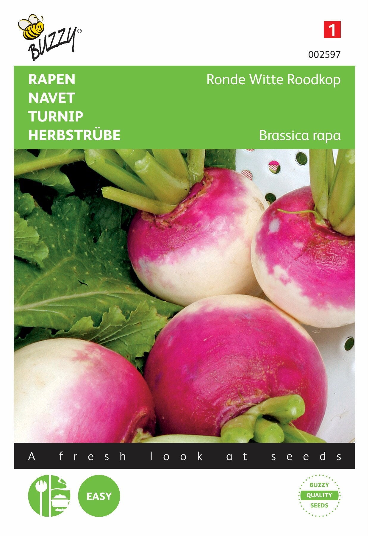 Rapen Ronde Witte Roodkop, de Nancy - Zaden