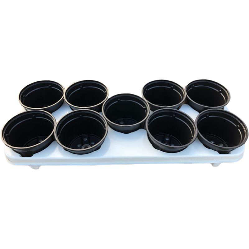 Kweektray met 9 potjes - 12 cm - Kweekbenodigdheden