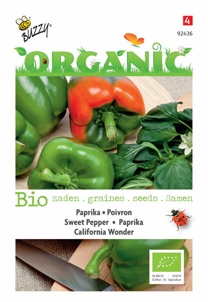 Paprika California Wonder (BIO) - Zaden