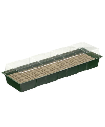 Vensterbankkweekset incl. groeimedium H10x49x15,5cm (4x16cellen) - Kweekbenodigdheden