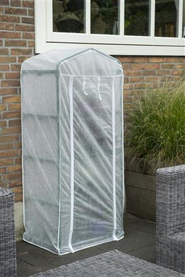 Winterafdekhoes voor tuinkas 6020434, wit 30 g/m² H160x69x49cm